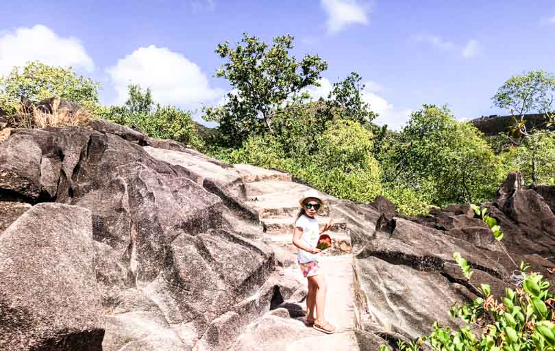 île curieuse aux îles Seychelles